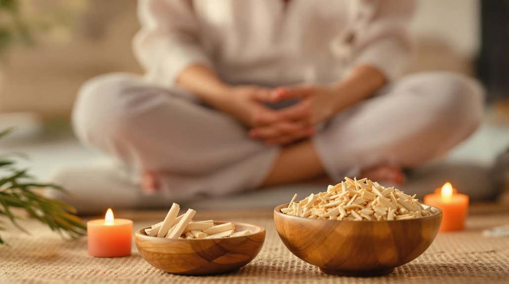 sandalwood infused meditative tranquility