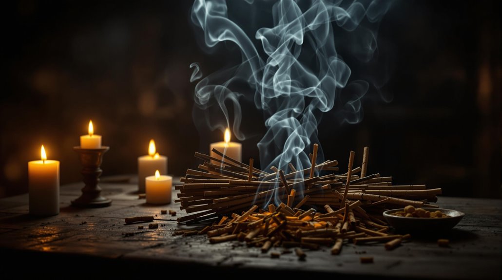 cleansing rituals with aromatic sandalwood