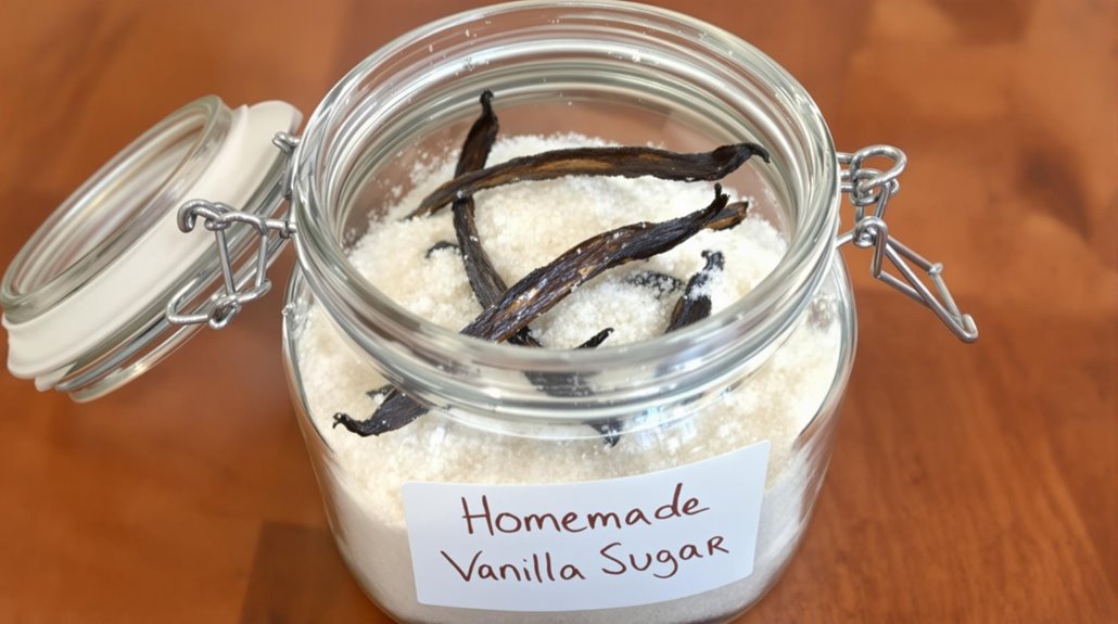 preserving fragrant vanilla sugar