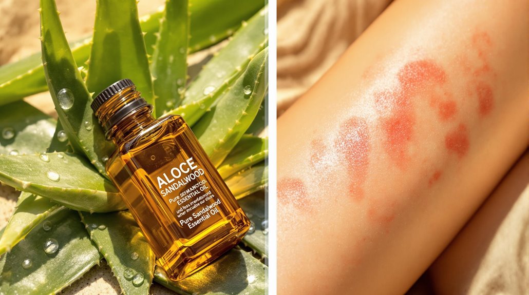 soothing sunburnt skin discomfort