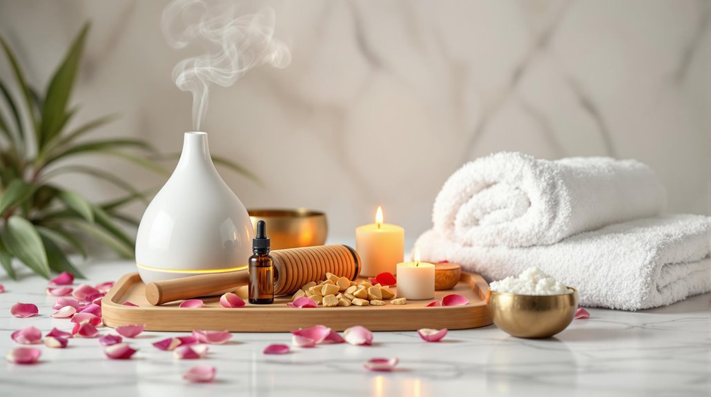 soothing scents of sandalwood blending