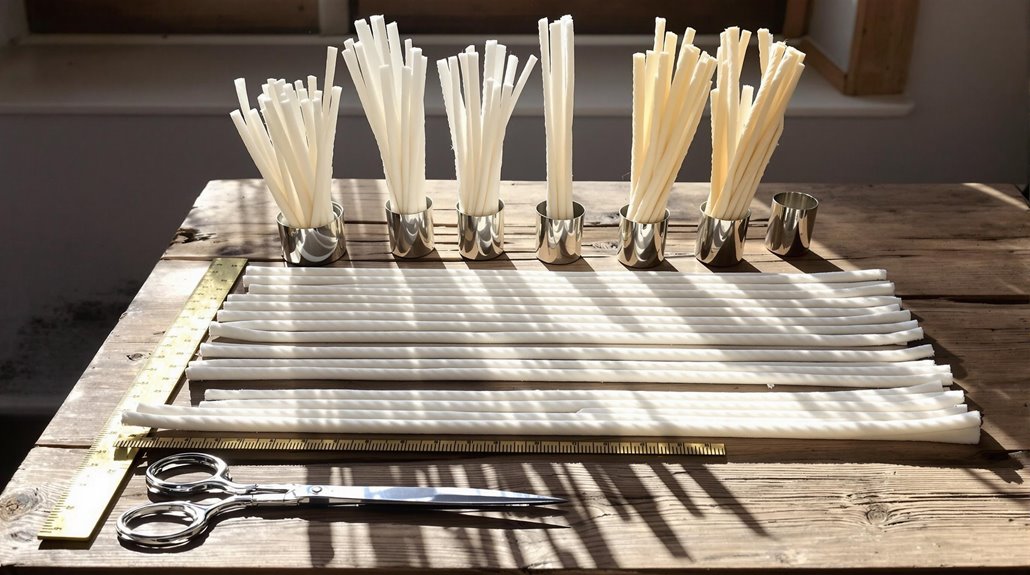 selecting and preparing wicks carefully