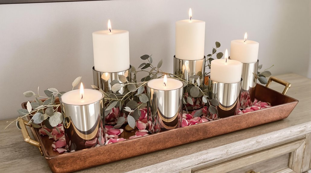 safe and attractive candle exhibits