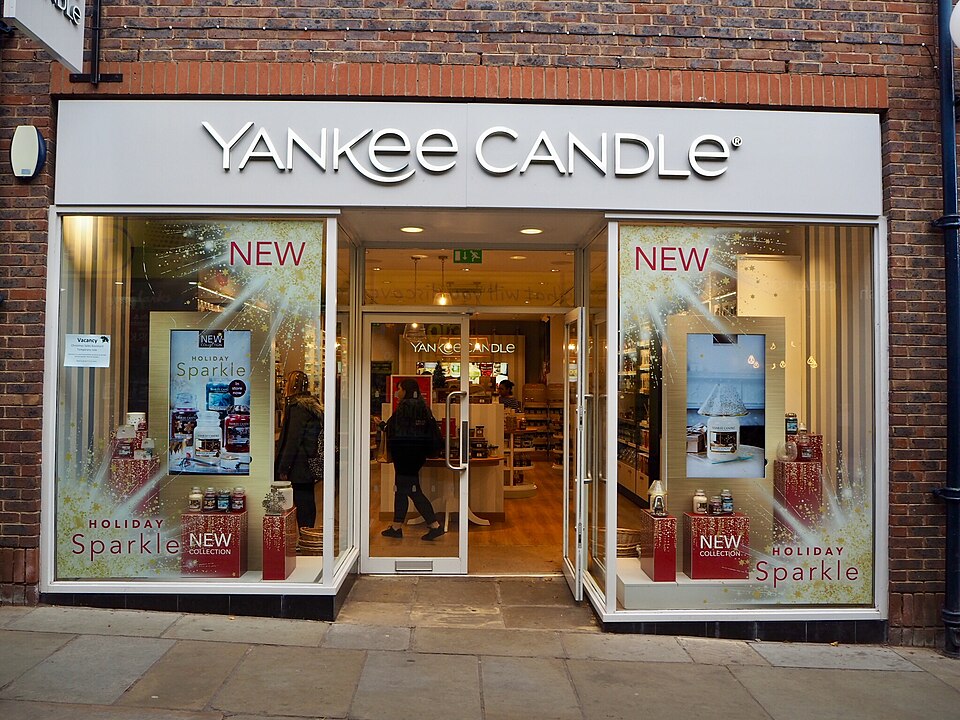 A Yankee Candle shop in Coppergate Walk, York.